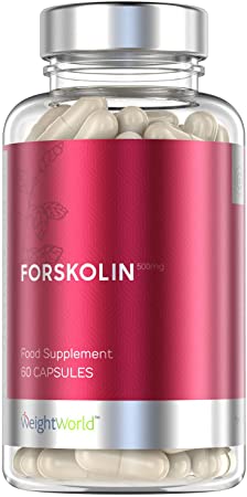 Forskolin Tablets - 1000mg Pure Coleus Forskohlii Extract Keto Friendly Fat Burner Diet Pills, Natural Slimming for Men & Women, Protects Muscle Gain, Premium Weight Loss - 60 Vegan Capsules
