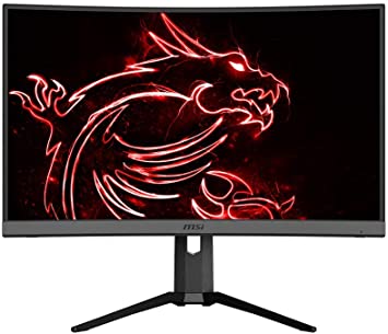 MSI Non-Glare with Narrow Bezel 165Hz 1ms Height Adjustment 1500R Curvature AMD FreeSync HDMI/DP/USB HDR Ready 1920 x 1080 FHD 27” Gaming Monitor (Optix MAG272CR), Black