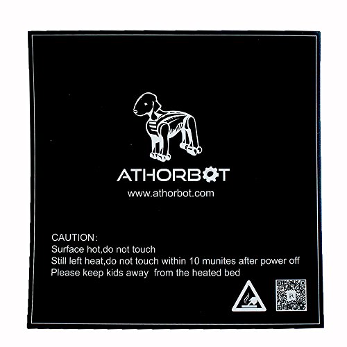Athorbot 3D Printing Build Surface, Black (Pack of 3) (310mm X 310mm)