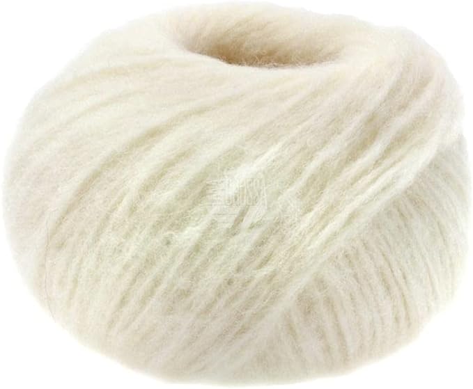 Lana Grossa Alpaca Moda, 01 White Yarn