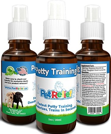 Potty Training For Puppies Dog and Puppy Potty Training Spray Urine Repellent Lifetime Warranty 30ml Natural Potty Training Aid Stop Peeing Spray Piddle Place No Side Effects Made USA Pet Relief