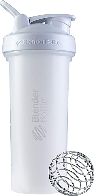 BlenderBottle Classic V2 Shaker Bottle, 28-Ounce, White