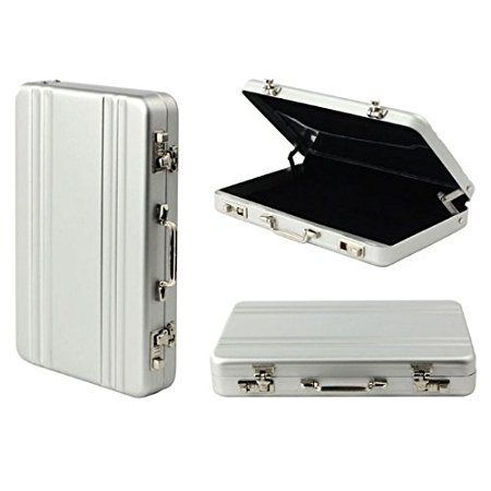 Mokingtop(TM) Fashion New Metal Mini Briefcase Suitcase Business Bank Card Name Card Holder Case Box