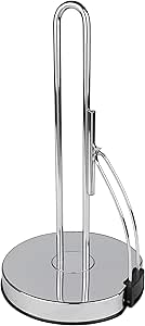 Spectrum Diversified Euro Tension Paper Towel Holder (Chrome) - Storage Organization for Kitchen Counter, Pantry, Laundry, Apartment, RV, and Bathroom