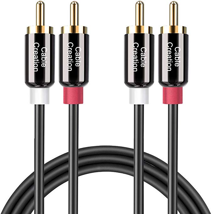 2RCA Cable,CableCreation Long 16 ft 2RCA Male to 2RCA Male Stereo Audio Cable Gold-Plated for Home Theater, HDTV, Gaming Consoles, Hi-Fi Systems,5m