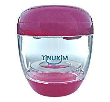 Tinukim Portable UV Sterilizer for Pacifier and Baby Bottle Nipples: Eliminates 99.9% of Bacteria and Germs (Pink)