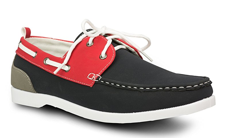 Influence Mens Caleb Faux Nubuck Leather Casual Boat Shoe