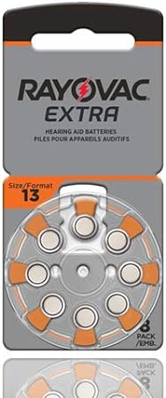 Rayovac Extra Hearing Aid Batteries, Size 13 (80 Total Batteries)