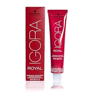 Schwarzkopf Professional Igora Royal Permanent Color Creme, 9.5-49, Platinum Blonde Beige Violet, 60 Gram