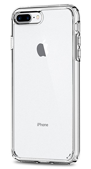 Spigen Ultra Hybrid [2nd Generation] iPhone 7 Plus Case with Reinforced Camera Protection and Air Cushion Technology for Apple iPhone 7 Plus 2016 - Crystal Clear
