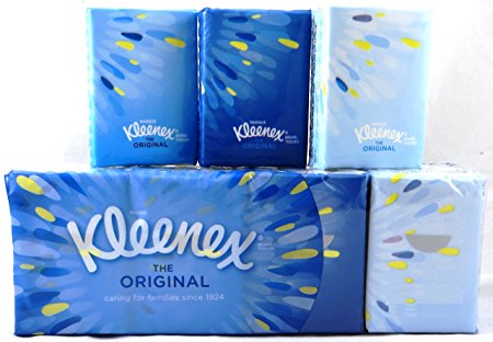 Kleenex 4-Ply Pocket Packs Facial Tissues (36 Packs of 7 Tissues) Total 252 Tissues