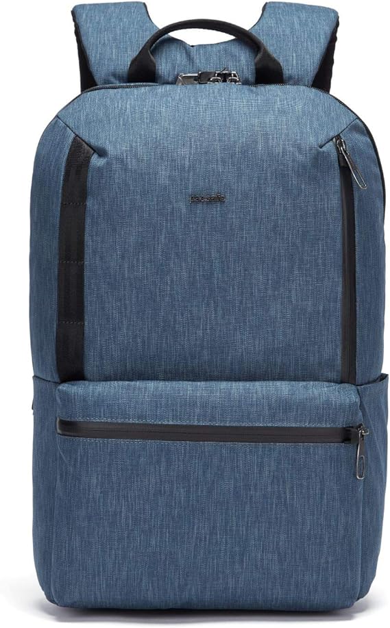 Pacsafe Men's Metrosafe X Anti Theft 20L Backpack-with Padded 15" Laptop Sleeve, Dark Denim, 20.5 Liter