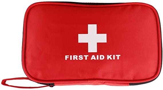 Aoutacc Compact First Aid Empty Pouch,Nylon Lightweight First Aid Bag for Emergency at Home, Office, Car, Outdoors, Boat, Camping, Hiking(Bag Only)