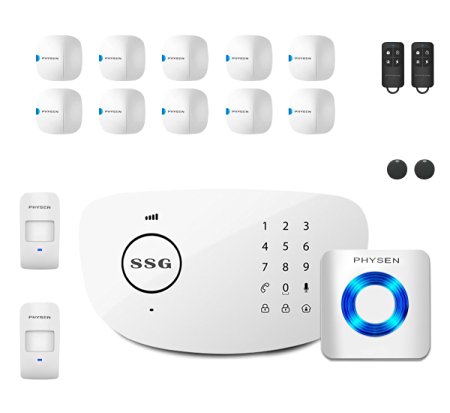 Physen Wireless Home Security Alarm System Kit with IOS Android APP GSM Touch Pad