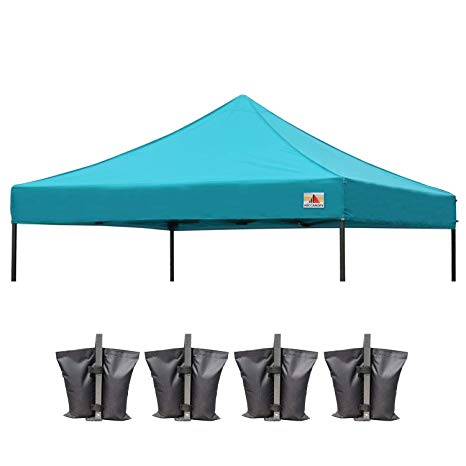 ABCCANOPY Pop Up Canopy Replacement Top Cover 100% Waterproof Choose 18+ Colors, Bonus 4 x Weight Bags