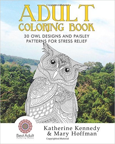 Adult Coloring Book: 30 Owl Designs and Paisley Patterns for Stress Relief (Owl Coloring Book, Adult Coloring Books, Stress Relieving, Paisley Designs)