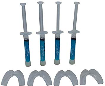 4 Syringes Remineralization Gel with 4 Custom Teeth Trays - Strengthens Teeth Enamel - Reduces Teeth Sensitivity - Remineralizes and Desensitizes Teeth - Great for After Teeth Whitening