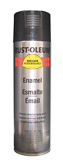 Rust-Oleum V2179838 High Performance V2100 System Rust Preventive Enamel Spray Paint,  20 fl. oz. container, 15 oz. fill,, Black, 6-Pack