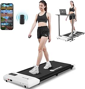 Walking Pad Treadmill, Smart APP Treadmills for Home, LED Display, Lightweight Portable 2 in 1 Walking Jogging Under Desk Treadmill, Installation Free