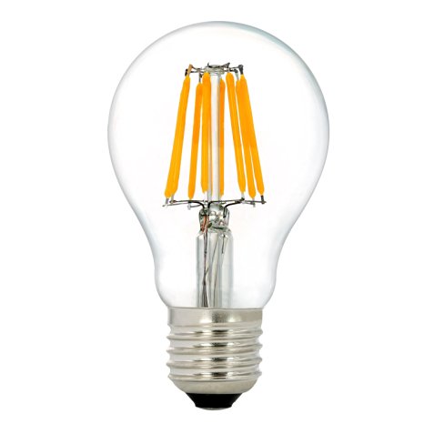 LED Bulbs, NATIONALMATER A60 8W, E27, 750 Lumens, Warm White 2700K, LED Filament Bulbs, Light Bulbs, LED Edison Bulb 80W Equivalent, 1-Pack
