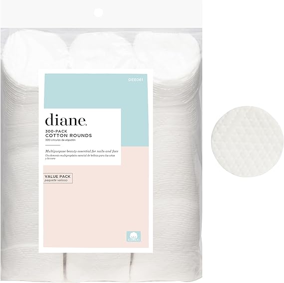 Diane 100% Cotton Rounds, Pack of 300, DEE061