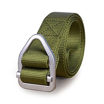 Tactical Belt, UltraKey Military Style Nylon Webbing Riggers Web Belt with Buckle for Outdoor Sports and Hunting
