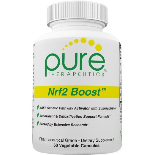 Nrf2 Boost - 60 Vegetable Capsules | Powerful Oxidative Stress Formula | NRF-2 Activator with Sulforaphane | Containing: Glucoraphanin "sgs" also known as "truebroc", Green Tea Aqueous Extract (containing 95% Polyphenols), trans-Pterostilbene (pTeroPure®) and BioPerine® | FREE OF Magnesium Stearate! | Non-GMO | Pharmaceutical Grade