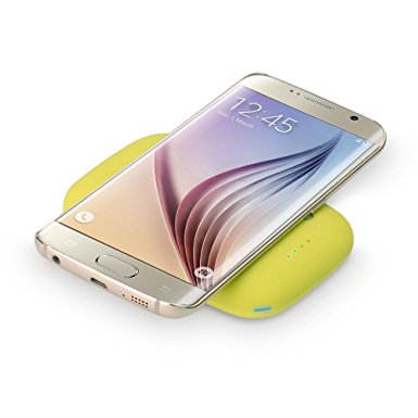 Qi-infinity Qi Wireless Charger Power Bank (4000 Mah) for Qi Compatible Devices - (Lemon/Green)