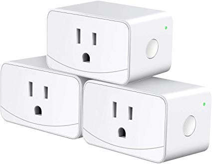 meross Smart Plug Mini WiFi Outlet 16A, Alexa and Google Voice Control, App Remote Control, Timer, FCC and ETL Certified, No Hub Required, 3 Pack