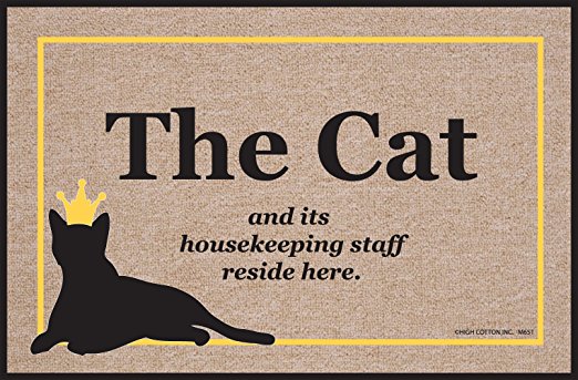 High Cotton Cat Housekeeping Staff New Doormat