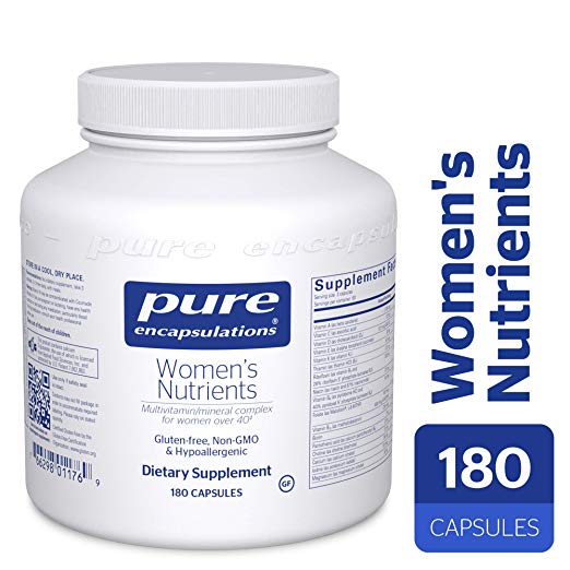 Pure Encapsulations - Women's Nutrients - Hypoallergenic Multivitamin/Mineral Complex for Women Over 40*- 180 Capsules