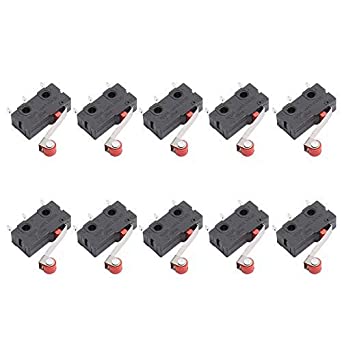 DEVMO 10PCS KW12-3 Micro Roller Lever Arm Normally Open Close Limit Switch for 3D Printer Part Endstop