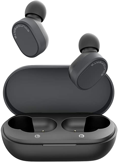 SOUNDPEATS Truedot True Wireless Earbuds with Smart Touch Control 5.0 Bluetooth Headphones HD Stereo Sound, Sports Headset Built-in Mic Total 22 Hours Playtime