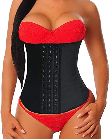 YIANNA Women Latex Waist Trainer for Weight Loss Sport Shaper Cincher Corset