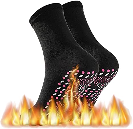 Tiamat  Magnetic Socks,Self Heating Socks,Heated Socks,Comfortable Breathable Warm Socks for Men and Women, Anti-Freezing Warm,Camping Hiking Riding Motorcycle Skiing (Black)