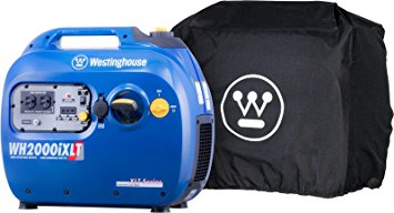 Westinghouse WH2200iXLT Inverter Generator with All-Weather Cover - 1800 Rated Watts and 2200 Peak Watts - Gas Powered - CARB Compliant