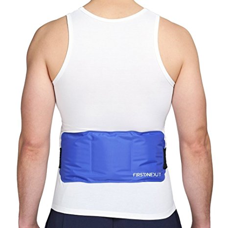 Hot & Cold Therapy Flexible Gel Ice Pack Wrap for Body Pain Relief - Reusable and Microwavable - Stretches Up To 43 Inches