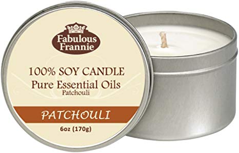 Fabulous Frannie Patchouli 100% Pure & Natural Soy Candle 6 oz