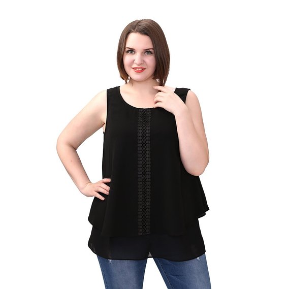 TM Plus Size Casual Loose Fit Tunic Dressy Clubbing Tank Tops for Women Workout