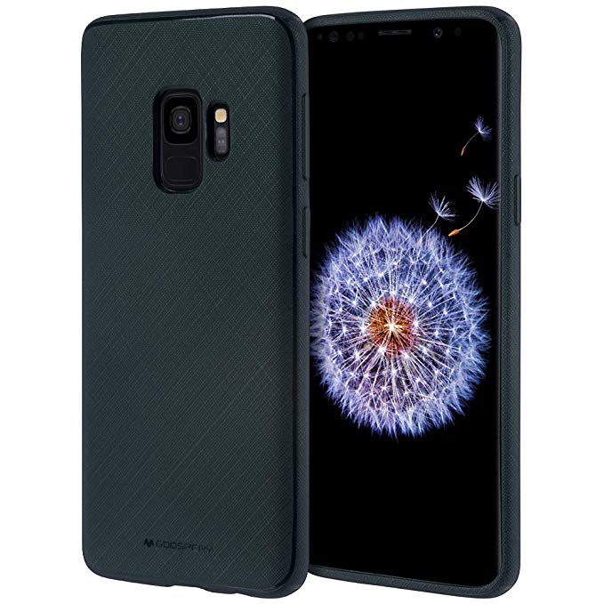 GOOSPERY Galaxy S9 Case [Slim Fit] Style Lux [Flexible] Rubber Silicone TPU Case [Non Slip] Bumper Cover [Lightweight] for Samsung Galaxy S9 (Matte Navy) S9-STYL-NVY