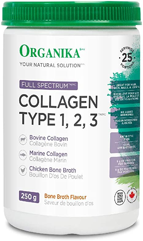 Organika Full Spectrum Collagen Type 1, 2, 3 250 Gram