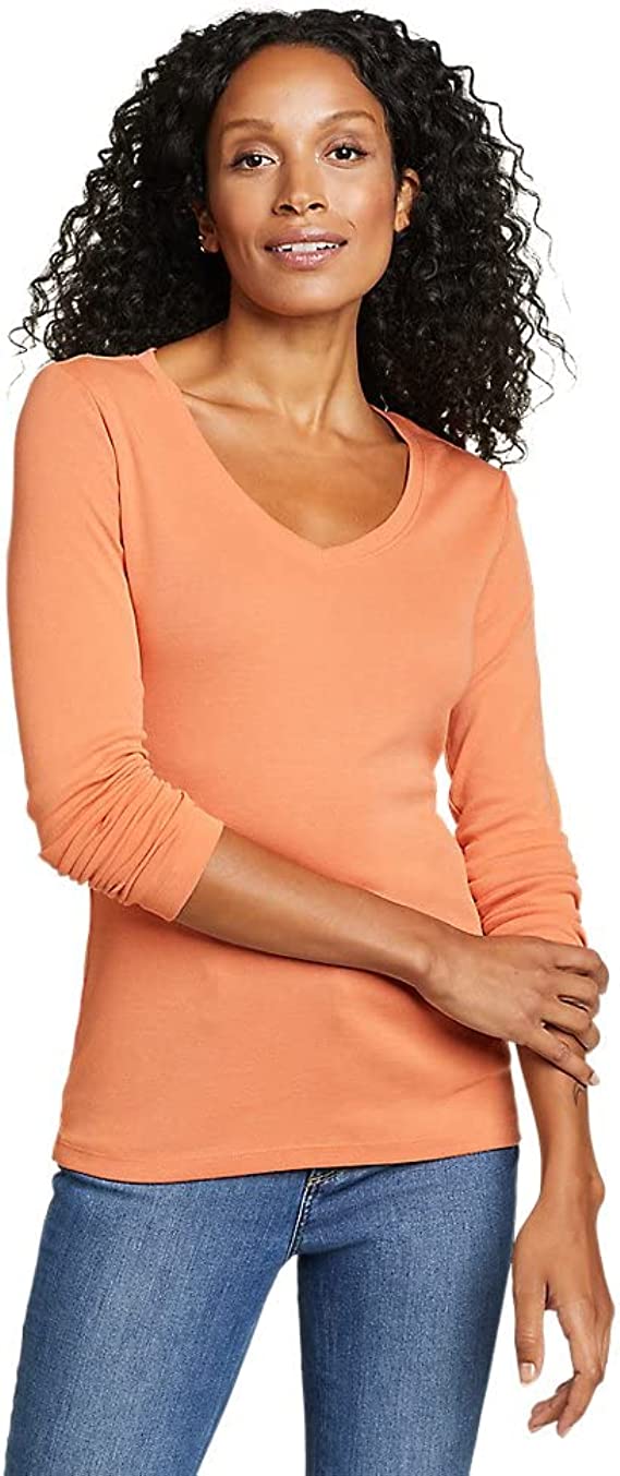 Eddie Bauer Women's Favorite Long-Sleeve V-Neck T-Shirt