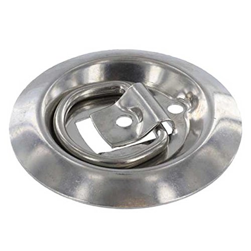 Flush Mount D-ring Tie Down / Mounting Ring (Corrosion Resistant Type 316 Stainless Steel)