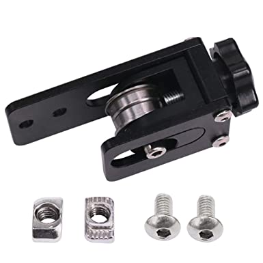 LEOWAY Upgrade 2020 Profile X-axis Synchronous Belt Straighten Tensioner, Works with Creality Ender 3 / Pro, CR10, CR10S, Tronxy X3 - Black