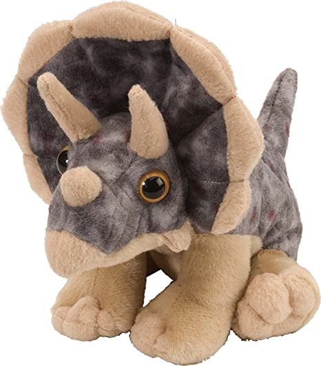 Wild Republic 10893 Triceratops Plush, Dinosaur Stuffed Animal, Gifts for Kids, Cuddlekins 8"