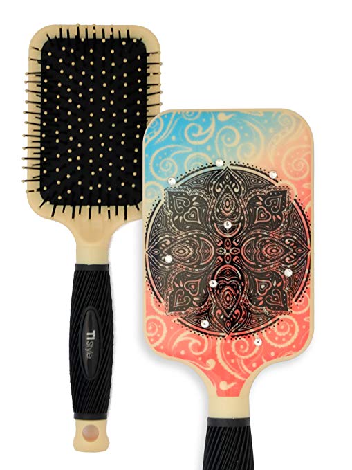 Paddle Hair Brush for Detangling & Styling - Ideal for Blow-drying, Straightening, Combing All Hair Types (Nirvana)