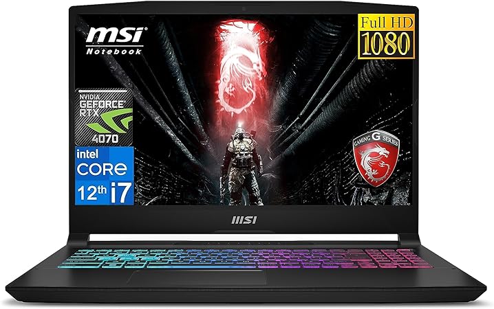 MSI 2023 Newest Katana 15 Gaming Laptop, 15.6" 144 Hz IPS Display, Intel Core i7 12650H (10 core), NVIDIA GeForce RTX 4070, 16GB RAM, 1TB SSD, Wi-Fi 6, 4-Zone RGB Gaming Keyboard, Windows 11 Home