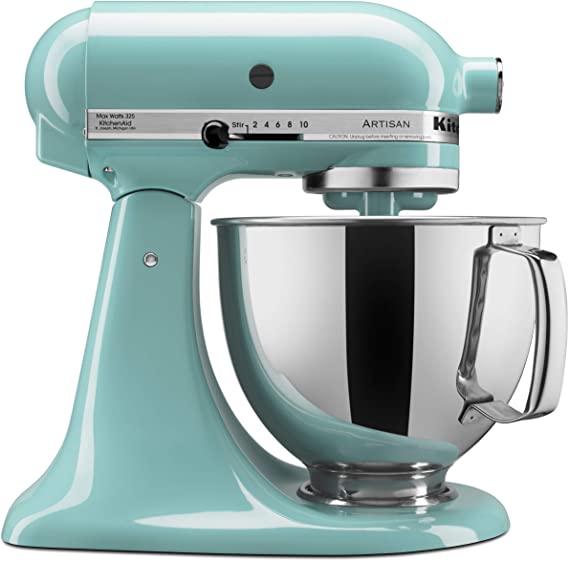 KitchenAid KSM150PSAQ Artisan Series 5-Qt. Stand Mixer with Pouring Shield - Aqua Sky