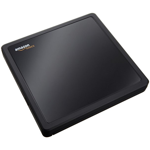 AmazonBasics USB 2.0 Portable External DVD Optical Drive