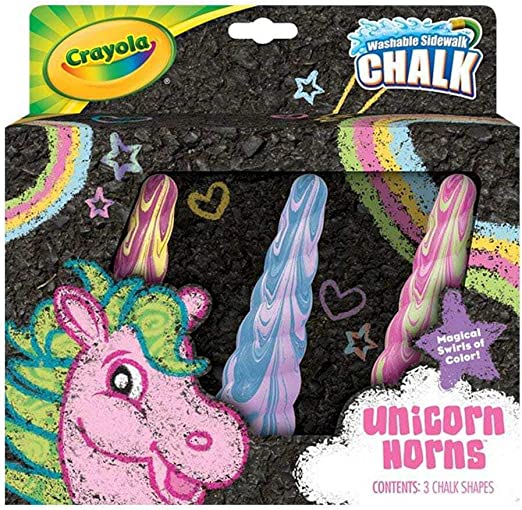 Crayola Unicorn Rainbow Sidewalk Chalk, 3Count, Unicorn Toy, Styles Vary, Gift for Kids, Age 4, 5, 6, 7, Multi (51 2050)